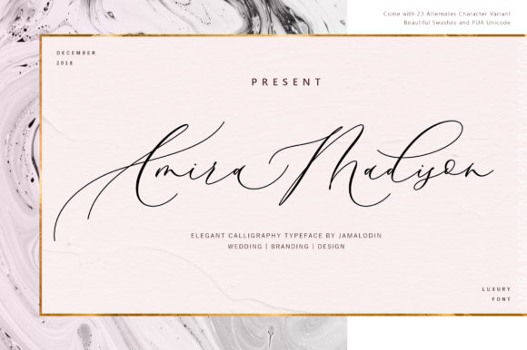 Amira Madison: The Script Font for Modern Elegance