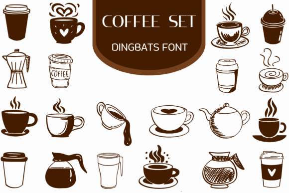 Coffee Set: A Creative Font for Modern Branding