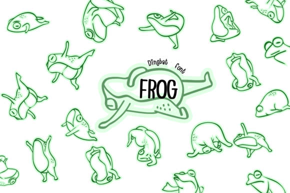 Frog: The Cute Dingbat Font for Creative Projects