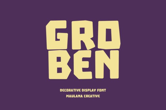 Groben: The Bold Modern Typeface for Headlines