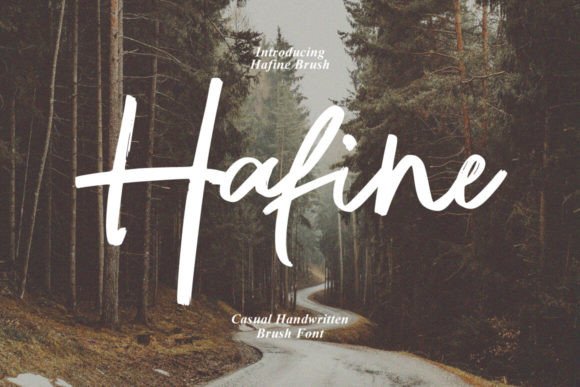 Hafine Brush: A Typeface with Instant Personality