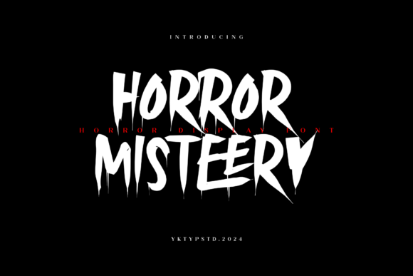 Horror Misteery: The Typeface That Whispers Dread