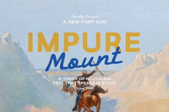 Impure Mount: A Nostalgic Font Duo for Adventure