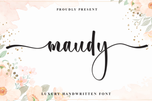 Maudy: The Luxury Handwritten Font for Modern Elegance