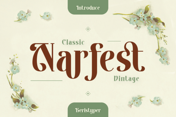 Narfest: A Vintage Serif Font with a Modern Edge