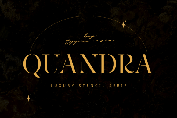 Quandra: The Luxury Stencil Serif for High-End Branding