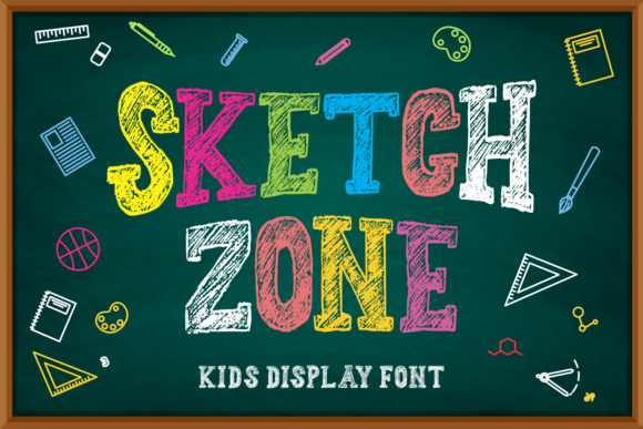 Sketch Zone: A Display Font with Unmistakable Character
