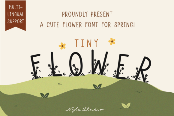 Tiny Flowers: A Playful Font for Your Spring Projects