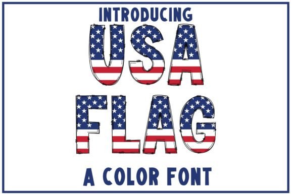 USA Flag: The Playful Typeface for Patriotic Design Projects